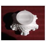 (4) Nice Vintage White Glass Dishes