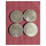(4) Eisenhower Dollars