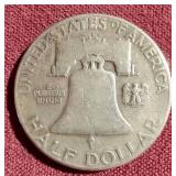 1953-S Franklin Half Dollar
