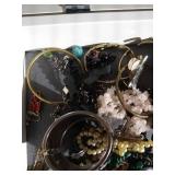 Jewelry Display Case & Miscellaneous Jewelry