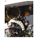 Jewelry Display Case & Miscellaneous Jewelry
