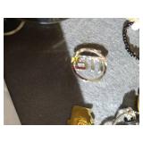 Jewelry Display Case & Miscellaneous Jewelry