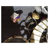 Jewelry Display Case & Miscellaneous Jewelry