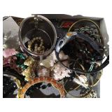 Jewelry Display Case & Miscellaneous Jewelry