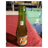 (5) Vintage 7-Up Bottles - All Different