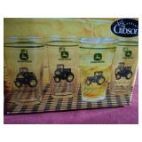 Set of (4) Gibson John Deere Glasses