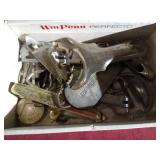 Cigar Box With Bottle Openers & Misc