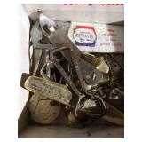 Cigar Box With Bottle Openers & Misc