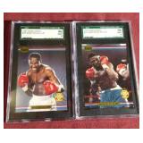 (2) Graded 1991 Boxing Cards