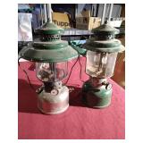 (2) Coleman Dual Fuel Lamps - 1944 Military!