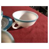 (6) Vintage Pyrex Pieces - (5) Cups & (1) Saucer