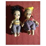 (2) Vintage Ethnic Cloth Dolls