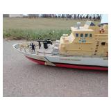Large Vintage U.S. Coast Guard Plastic Ship