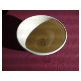 Vintage Watt Pottery Bowl - Marked Edinburg Farmers Elevator 1958