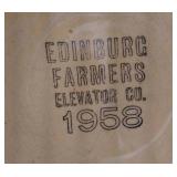 Vintage Watt Pottery Bowl - Marked Edinburg Farmers Elevator 1958