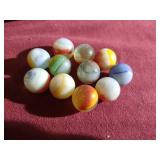 Large Marble Lot - Several Uranium Glass