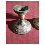 (2) Sterling Steel Weighted Candlestick Holders