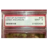 1997 SP Authentic Derek Anderson Rookie Card - PSA 9