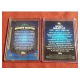 (2) Mickey Mantle Refractor Insert Cards