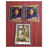 (3) John Smoltz Rookie Cards