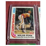 (4) Vintage Nolan Ryan Cards