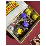 Cigar Box With Misc Items