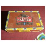 Cigar Box With Misc Items