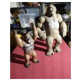 (2) King Kong Figurines