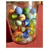 Jar of Vintage Marbles