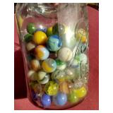 Jar of Vintage Marbles