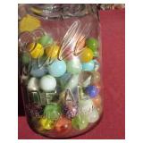 Jar of Vintage Marbles