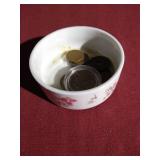 Small Dish With Vintage Coins - Proof Susan B Anthony, Etc