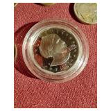 Small Dish With Vintage Coins - Proof Susan B Anthony, Etc