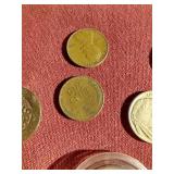 Small Dish With Vintage Coins - Proof Susan B Anthony, Etc