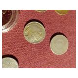 Small Dish With Vintage Coins - Proof Susan B Anthony, Etc