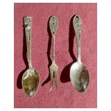 (3) Small Sterling Silver Pieces