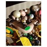 Tray Full of Miscellaneous Small Vintage Toys