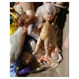 Tray Full of Miscellaneous Small Vintage Toys