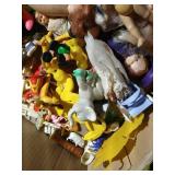 Tray Full of Miscellaneous Small Vintage Toys