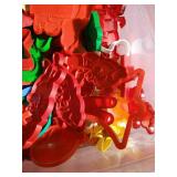 Tote Full of Vintage Cookie Cutters - Christmas, Animals, Etc
