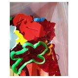 Tote Full of Vintage Cookie Cutters - Christmas, Animals, Etc