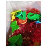 Tote Full of Vintage Cookie Cutters - Christmas, Animals, Etc