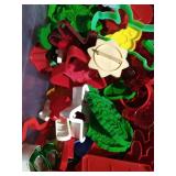 Tote Full of Vintage Cookie Cutters - Christmas, Animals, Etc