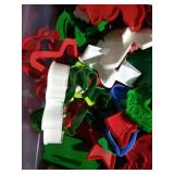 Tote Full of Vintage Cookie Cutters - Christmas, Animals, Etc