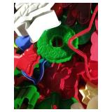 Tote Full of Vintage Cookie Cutters - Christmas, Animals, Etc