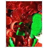 Tote Full of Vintage Cookie Cutters - Christmas, Animals, Etc