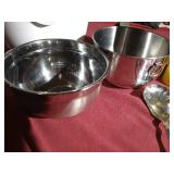 Nice Kitchen Lot - Stainless Bowls, Tupperware Spice Containers, Etc