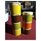 Nice Kitchen Lot - Stainless Bowls, Tupperware Spice Containers, Etc