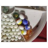 Large Tray of Marbles