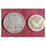 90% Silver Half Dollar & Quarter